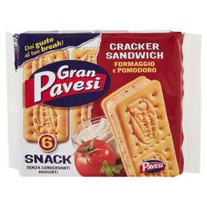 Gran Pavesi Cracker Sandwich Formaggio e Pomodoro 6 x 23 g spesa online 0000045280