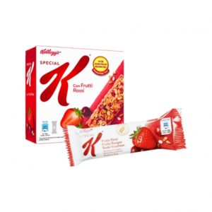 barretta special k con frutti rossi kelloggs 21 5 gr confezione da 30 pz