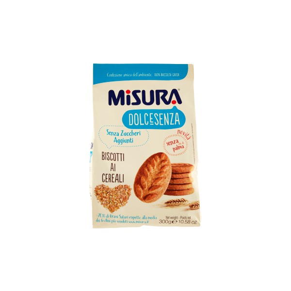 Misura Biscotti Senza Zucchero ai Cereali - 300 Gr