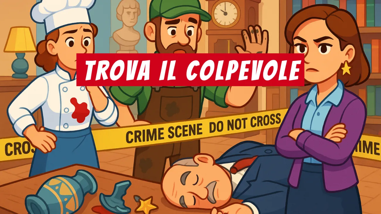 Riesci a risolvere questo giallo? Solo i veri geni trovano il colpevole dell’Antiquario osservando un solo, piccolo dettaglio!"