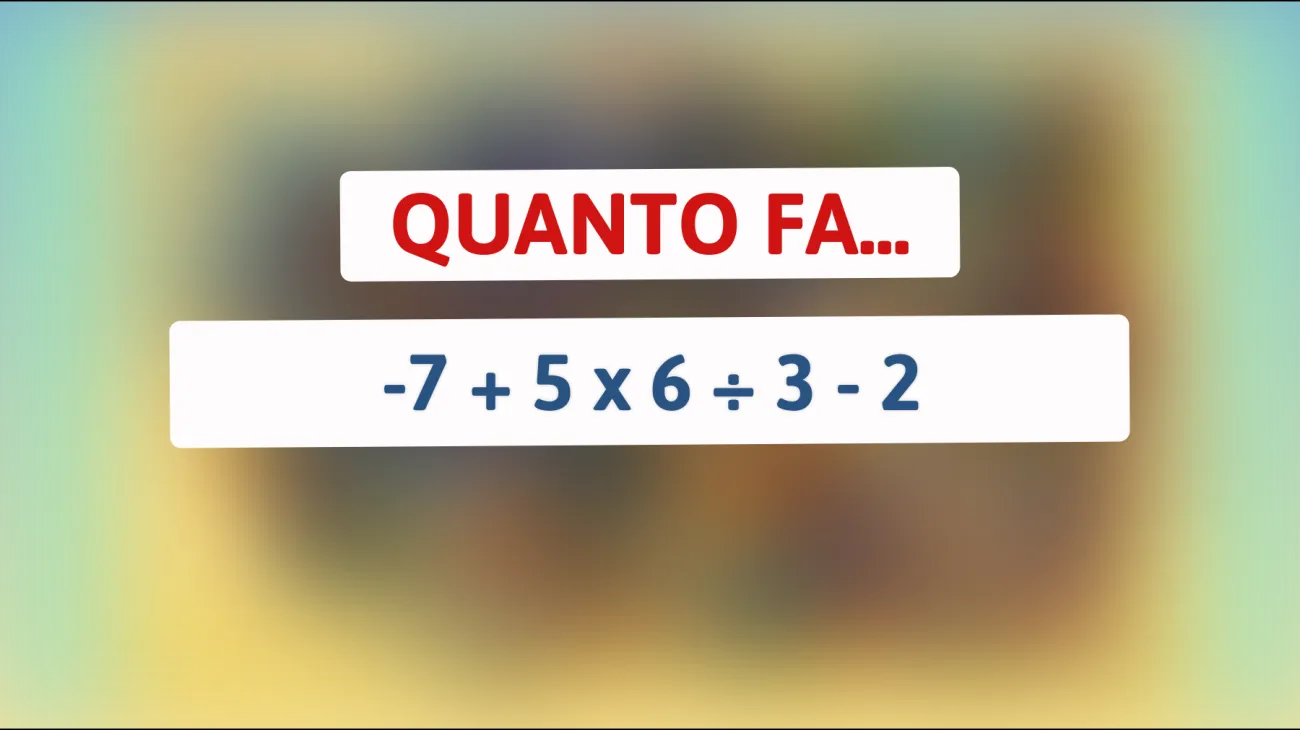 Scopri se sei un vero genio: riesci a risolvere questo enigma matematico che sfida la logica?"