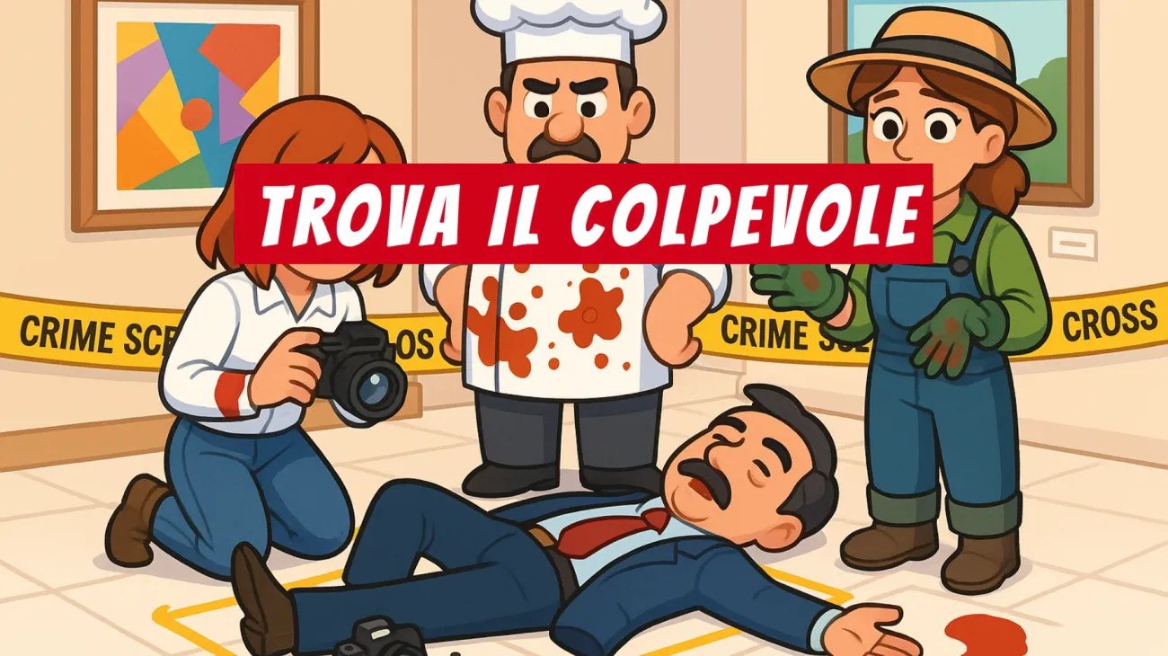 Solo i veri geni scoprono il colpevole di questo misterioso delitto in galleria d’arte: riesci a risolvere l’indovinello?"
