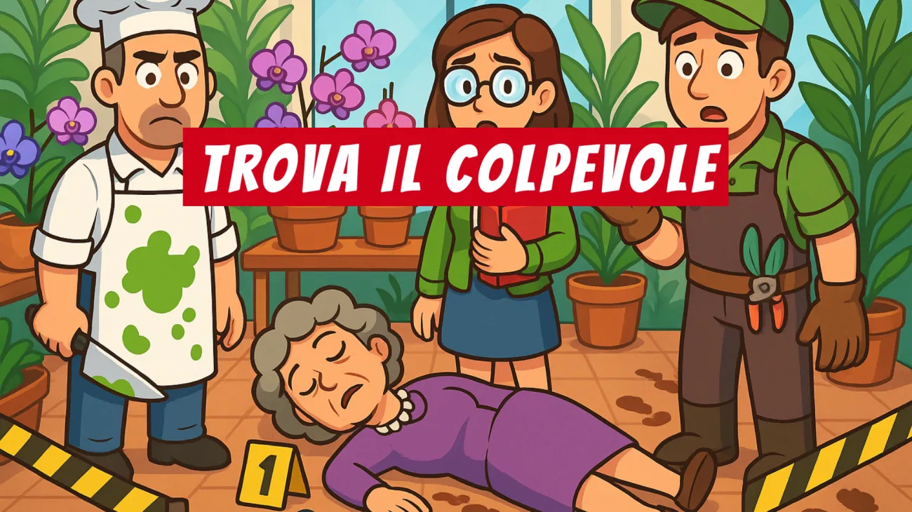 Solo le menti più brillanti riusciranno a risolvere il Mistero della Serra delle Orchidee: hai davvero l'occhio da detective?"