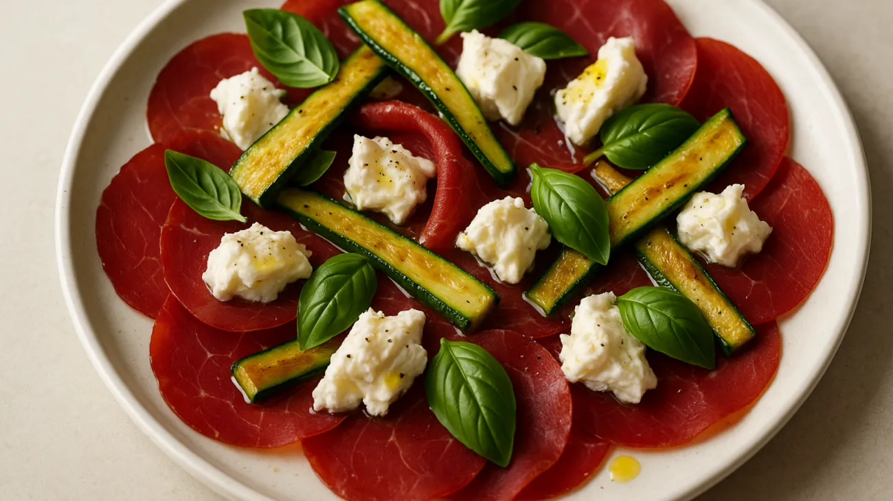 bresaola zucchine croccanti mozzarella"
