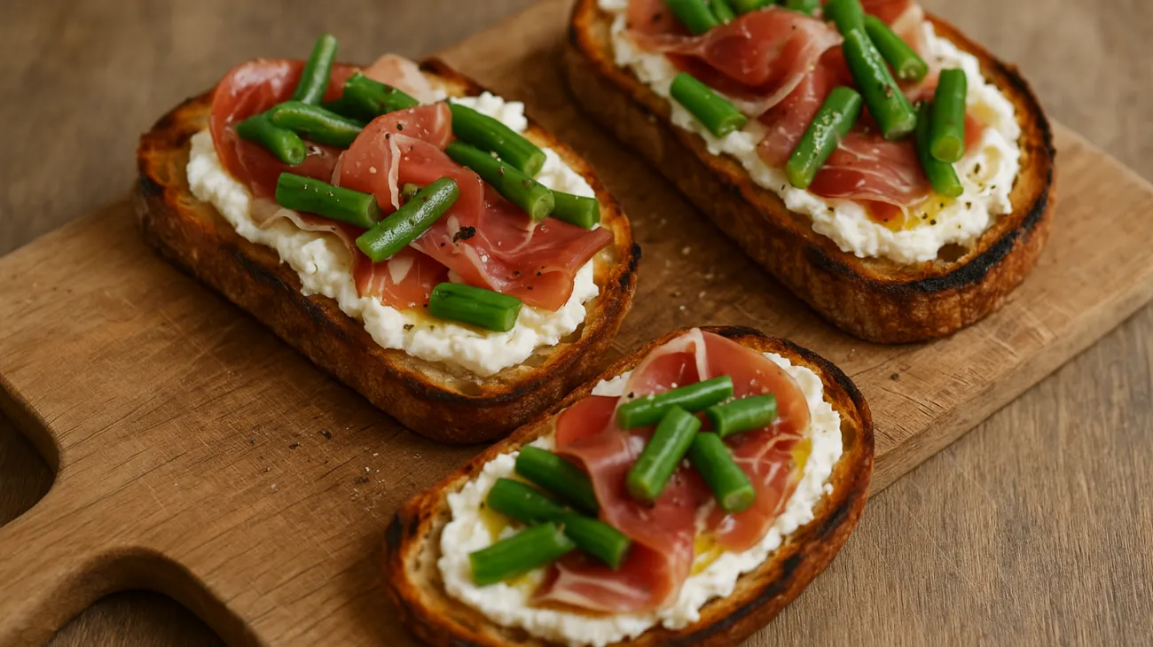 Pane toscano fagiolini speck"